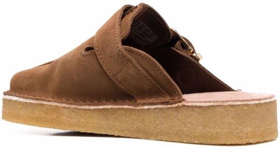 Clarks Originals slip-on suede mules Brown