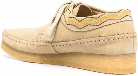 Clarks Originals suede lace-up boat shoes Neutrals