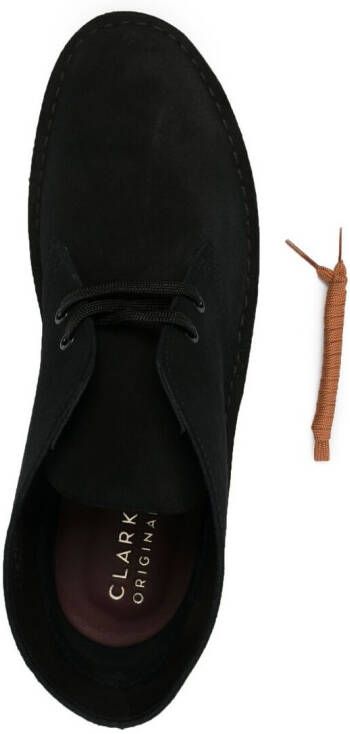 Clarks Originals suede lace-up Desert boots Black