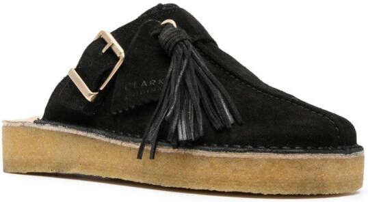 Clarks Originals Trek leather mules Black