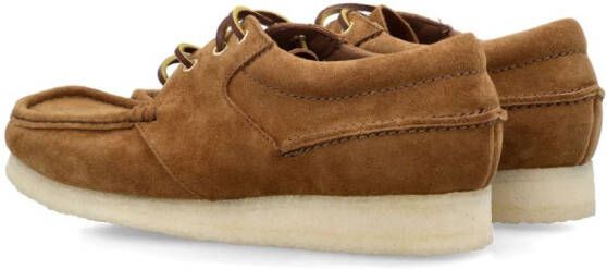 Clarks Originals Wallabee Boat suede shoes Brown
