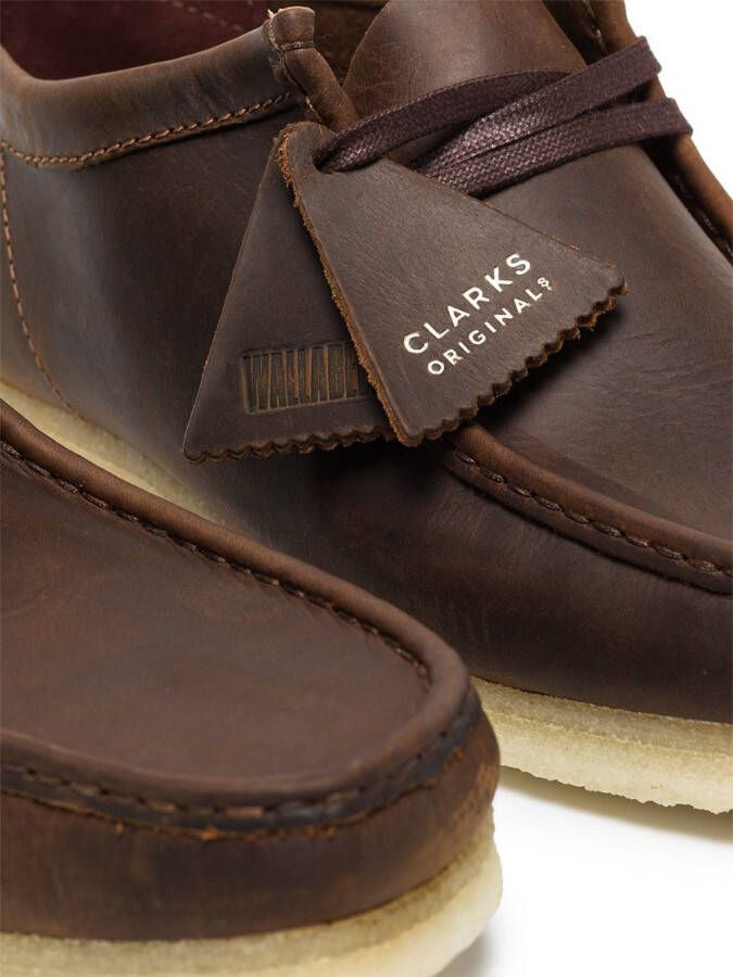 Clarks Originals Wallabee leather lace-up boots Brown