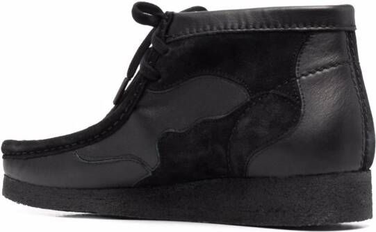 Clarks Originals Wallabee Patch camouflage boots Black