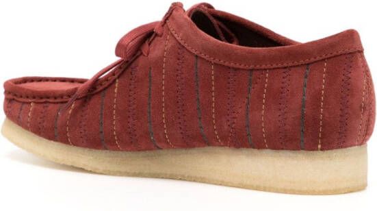 Clarks Originals Wallabee suede lace-up shoes Red