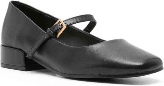 Clarks Seren leather ballerina shoes Black