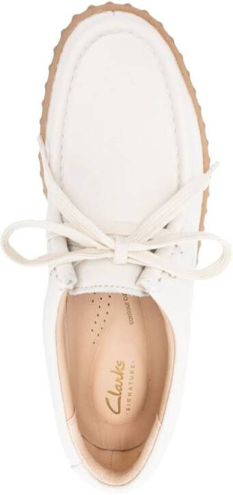 Clarks Torhill Bee leather sneakers White
