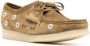 Clarks Wallabee floral-embroidered boat shoes Brown - Thumbnail 2
