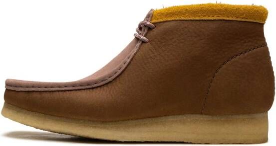 Clarks Wallabee nubuck-leather boots Brown
