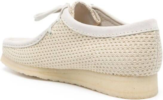Clarks Wallabee textured boat shoes Neutrals