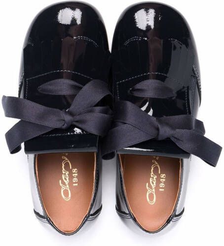 CLARYS lace-up high-shine loafers Blue