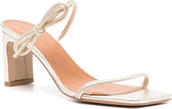 Claudie Pierlot 70mm metallic leather sandals Gold
