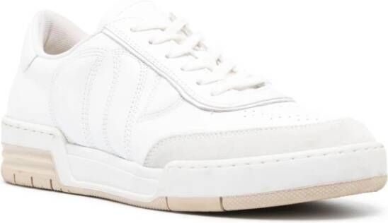 Claudie Pierlot logo-embroidered leather sneakers White
