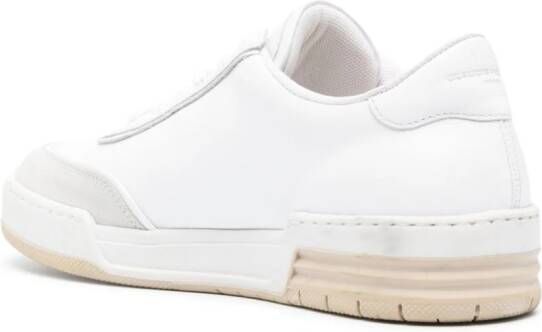 Claudie Pierlot logo-embroidered leather sneakers White