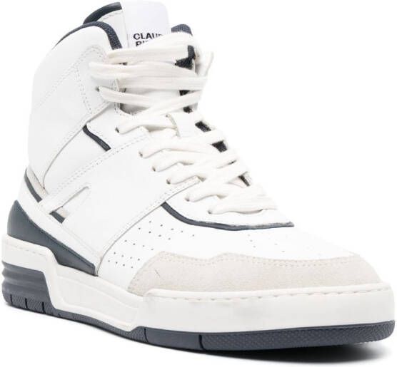 Claudie Pierlot panelled high-top sneakers White