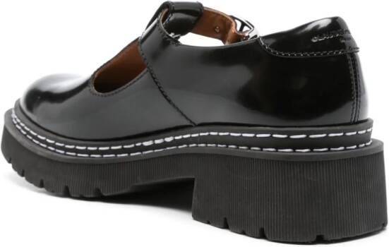 Claudie Pierlot patent leather loafers Black