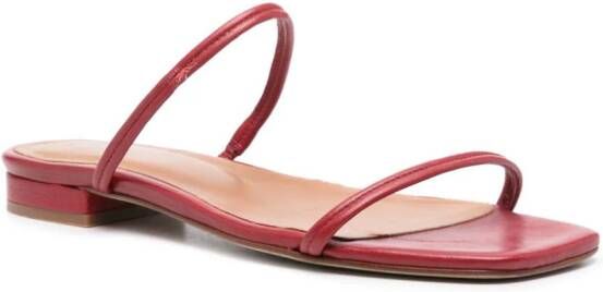 Claudie Pierlot slingback leather sandals Red