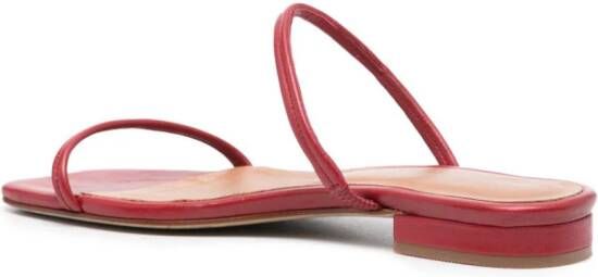Claudie Pierlot slingback leather sandals Red