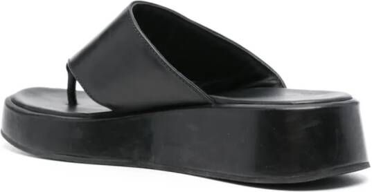 Claudie Pierlot slip-on leather sandals Black