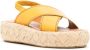 Clergerie Adom 50 Leather Flatform Sandals Yellow - Thumbnail 2