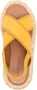 Clergerie Adom 50 Leather Flatform Sandals Yellow - Thumbnail 4