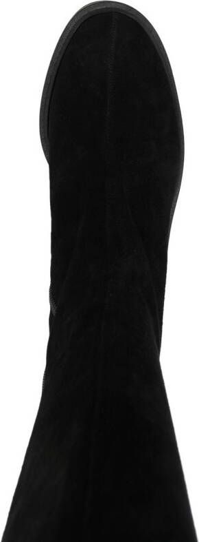 Clergerie Anki 75mm knee-high suede boots Black