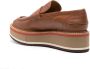 Clergerie Bahati wedge leather loafers Brown - Thumbnail 3
