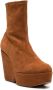 Clergerie Brenda 100mm suede boots Brown - Thumbnail 2