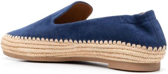 Clergerie calf-suede slippers Blue