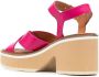 Clergerie Charline leather sandals Pink - Thumbnail 3