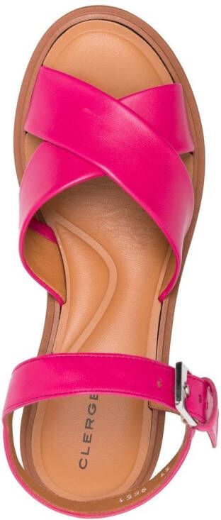 Clergerie Charline leather sandals Pink