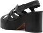 Clergerie Chou 95mm leather platform sandals Black - Thumbnail 3