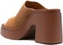 Clergerie chunky 100mm open-toe mules Brown - Thumbnail 3