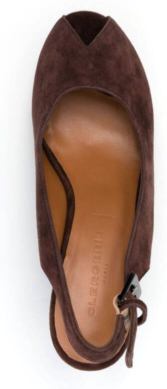 Clergerie Dylan 110mm sandals Brown