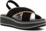 Clergerie Freedom 45mm wedge sandals Black - Thumbnail 3