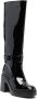 Clergerie glossy-finish heeled boots Black - Thumbnail 2