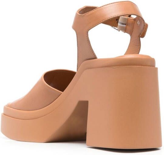 Clergerie Nelio leather sandals Brown