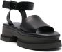 Clergerie open-toe leather sandals Black - Thumbnail 2