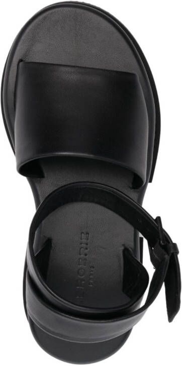 Clergerie open-toe leather sandals Black