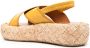 Clergerie open-toe leather sandals Yellow - Thumbnail 3