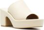 Clergerie open-toe platform leather mules Yellow - Thumbnail 2