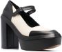 Clergerie platform panelled pumps Black - Thumbnail 2