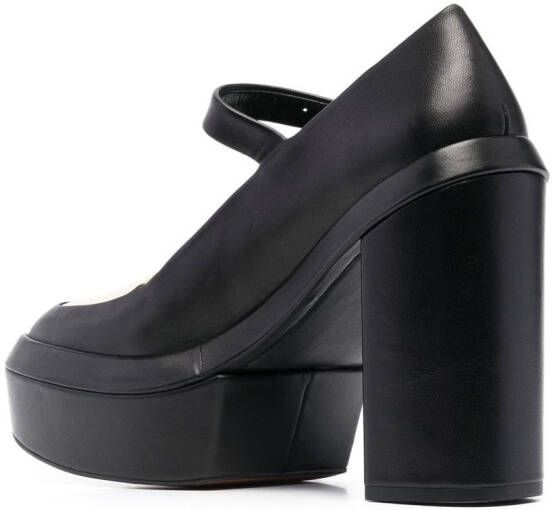 Clergerie platform panelled pumps Black