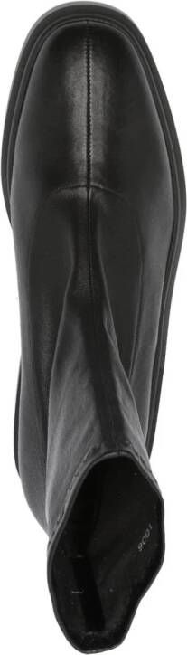 Clergerie round-toe 85mm leather boots Black