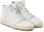Closed panelled leather high-top sneakers White - Thumbnail 2