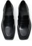 Closed square-toe leather loafers Black - Thumbnail 4