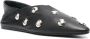 Closed studded leather ballerina shoes Black - Thumbnail 2