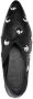 Closed studded leather ballerina shoes Black - Thumbnail 4