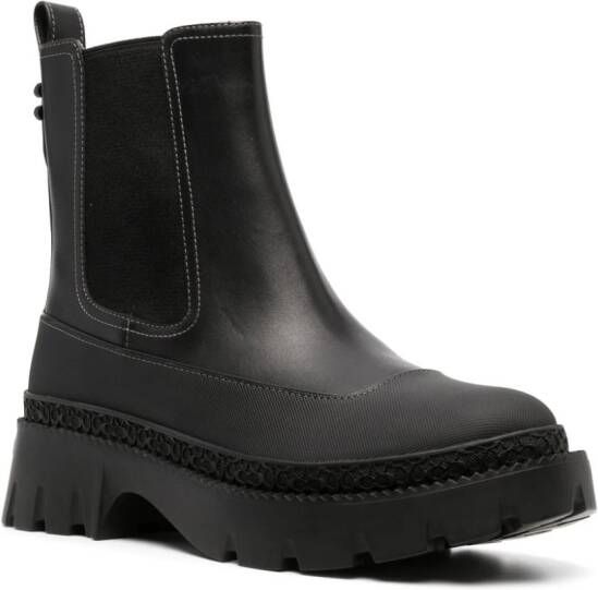 Coach 40mm leather Chelsea boots Black