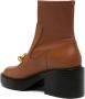 Coach 75mm chain-link detailing leather boots Brown - Thumbnail 3