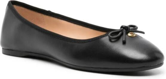 Coach Abigail leather ballerina shoes Black